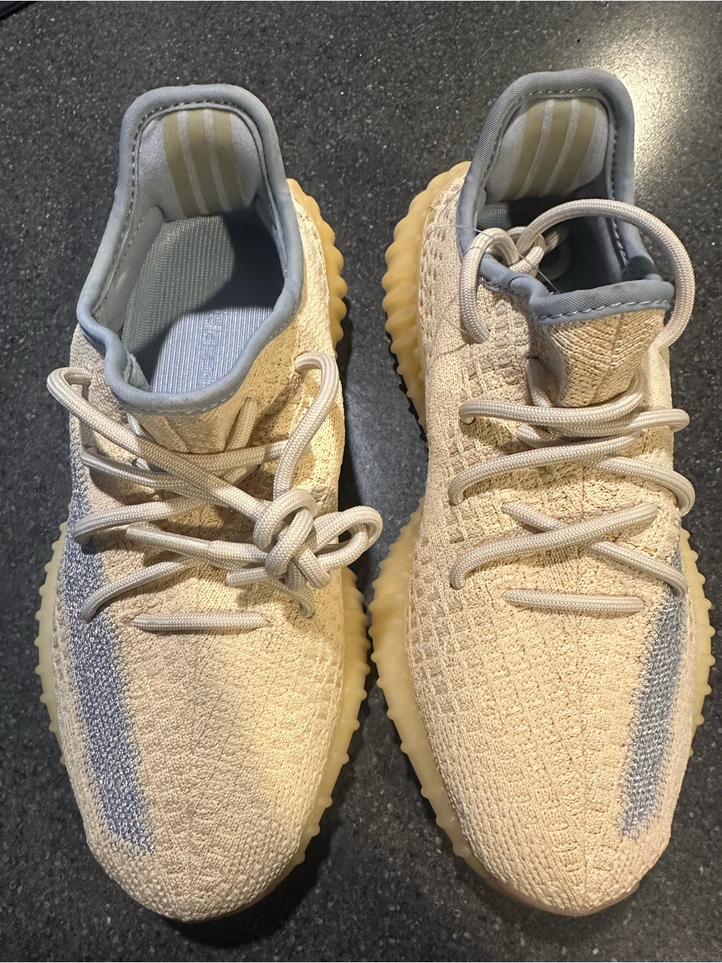 Yeezy Boost 350 V2 Cream/Blue Athletic Shoes